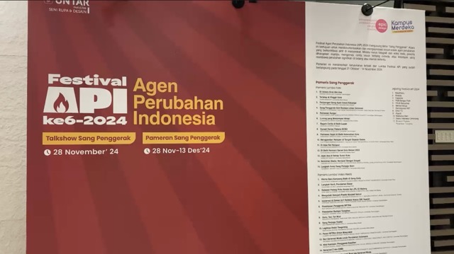 Pameran Sang Penggerak: Dokumentasi Perjuangan Agen Perubahan di Festival API 2024