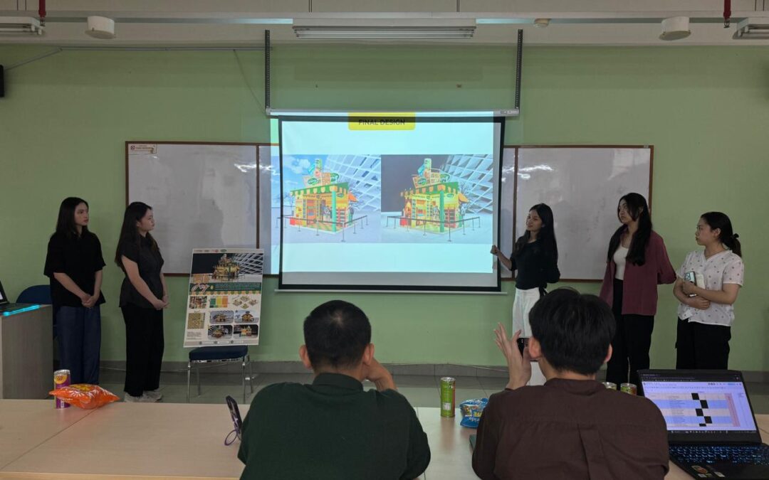 Simulasi Dunia Industri: Presentasi Akhir Desain Booth Sunpride dan UNTOLD oleh Mahasiswa Desain Interior Untar