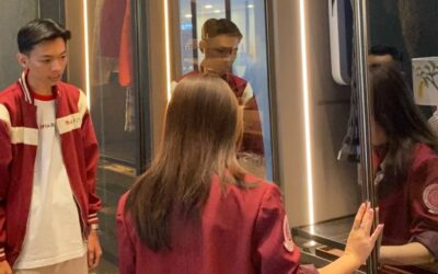 Mahasiswa Desain Interior Untar Eksplorasi Inovasi Interior Hardware di Booth Harfit pada IndoBuildTech 2026