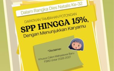 Rayakan Dies Natalis ke-32, FSRD Untar Buka Jalur Portofolio bagi Calon Mahasiswa Baru